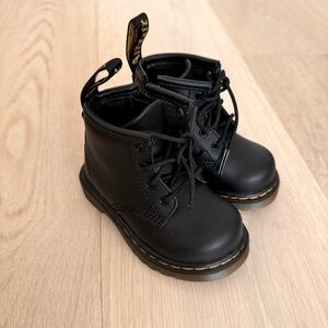 Dr. Marten Infant 1460 Leather Lace Up Boots - Size 4